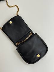 Fortok Saint Laurent Jamie4.3 Super Mini Chain Bag Black 14x4x14cm - 5