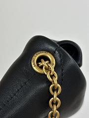 Fortok Saint Laurent Jamie4.3 Super Mini Chain Bag Black 14x4x14cm - 3