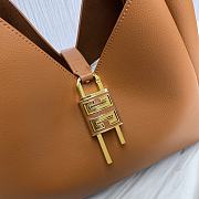 Fortok Givenchy G-Hobo Leather Shoulder Bag Brown 29969 31x15x43cm - 3