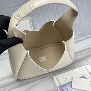 Fortok Givenchy G-Hobo Leather Shoulder Bag White 29969 31x15x43cm - 6