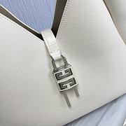Fortok Givenchy G-Hobo Leather Shoulder Bag White 29969 31x15x43cm - 4