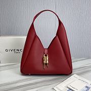 Fortok Givenchy G-Hobo Leather Shoulder Bag Red 29969 31x15x43cm - 1