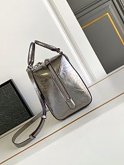 Fortok Givenchy Anyigona Cube Handbag Silver 13x19x22cm - 4