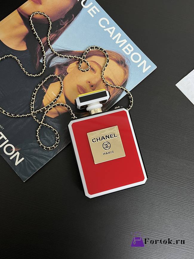 Fortok Chanel 25C Perfume Bottle Bag 16x9x3.5cm - 1