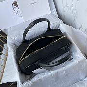 Fortok Chanel Classic Vintage Hilton Bag Black AS3034 25x14x9cm  - 6