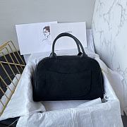 Fortok Chanel Classic Vintage Hilton Bag Black AS3034 25x14x9cm  - 5