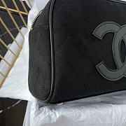 Fortok Chanel Classic Vintage Hilton Bag Black AS3034 25x14x9cm  - 3