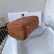 Fortok Chanel Classic Vintage Hilton Bag Brown AS3034 25x14x9cm  - 5