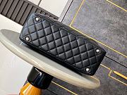 Fortok Chanel Cambon Bowling Bag Black 27x15x10cm  - 5