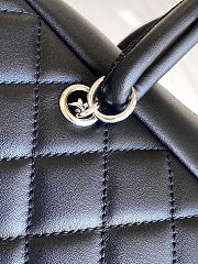 Fortok Chanel Cambon Bowling Bag Black 27x15x10cm  - 2