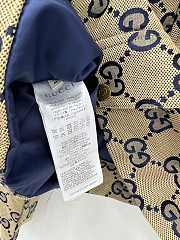 Fortok Gucci Hooded Doubel G Jacquard Jacket Beige - 6