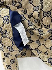 Fortok Gucci Hooded Doubel G Jacquard Jacket Beige - 5