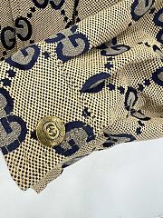 Fortok Gucci Hooded Doubel G Jacquard Jacket Beige - 3