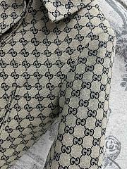 Fortok Gucci Double G Jacquard Lapel Suit Jacket - 4