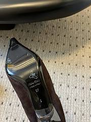 Fortok Miu Miu 25SS Pointed High Heels Brown Suede - 2
