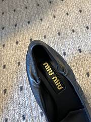 Fortok Miu Miu 25SS Pointed High Heels Black Leather - 2