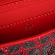 Fortok Valentino Vlogo Signature Bead-embellished Bag Red 22028L 27x13x6cm - 5