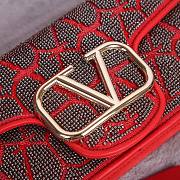 Fortok Valentino Vlogo Signature Bead-embellished Bag Red 22028L 27x13x6cm - 3