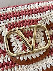Fortok Valentino Garavani Alltime Bag Brown & Red 22072 23.5x18x8cm - 4