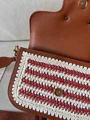 Fortok Valentino Garavani Alltime Bag Brown & Red 22072 23.5x18x8cm - 3