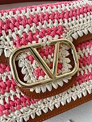 Fortok Valentino Garavani Alltime Bag Brown & Pink 22072 23.5x18x8cm  - 4