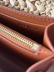 Fortok Valentino Raffia Chain Small Bag Beige 20x10.5x4cm - 6