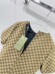 Fortok Gucci Embroidered GG Canvas Mini Dress - 6