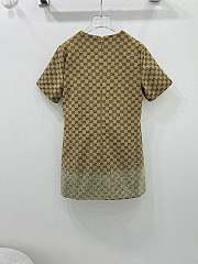 Fortok Gucci Embroidered GG Canvas Mini Dress - 2