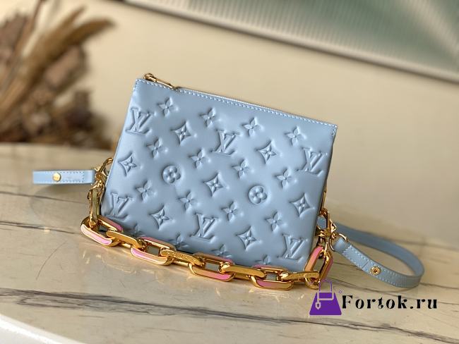 Fortok Louis Vuitton Coussin BB Bag Pastel Blue M24338 20x16x12cm  - 1