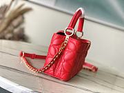 Fortok Louis Vuitton Capucines East-West Mini Bag Red Monogram Floral Motif M25332 22x12x8cm - 6
