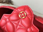 Fortok Louis Vuitton Capucines East-West Mini Bag Red Monogram Floral Motif M25332 22x12x8cm - 3