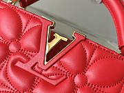 Fortok Louis Vuitton Capucines East-West Mini Bag Red Monogram Floral Motif M25332 22x12x8cm - 2