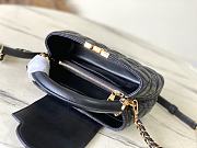 Fortok Louis Vuitton Capucines East-West Mini Bag Black Monogram Floral Motif M25332 22x12x8cm - 5