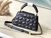 Fortok Louis Vuitton Capucines East-West Mini Bag Black Monogram Floral Motif M25332 22x12x8cm - 3