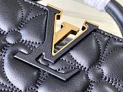 Fortok Louis Vuitton Capucines East-West Mini Bag Black Monogram Floral Motif M25332 22x12x8cm - 2