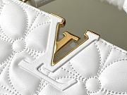 Fortok Louis Vuitton Capucines East-West Mini Bag White Monogram Floral Motif M25332 22x12x8cm - 3