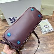 Fortok Burberry Medium Rocking Horse Tote​ Bag Dark Brown 30x13x24cm - 6