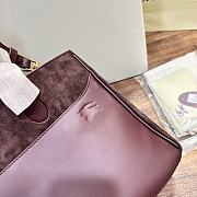 Fortok Burberry Medium Rocking Horse Tote​ Bag Dark Brown 30x13x24cm - 3
