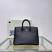 Fortok Burberry Medium Rocking Horse Tote​ Bag Black 30x13x24cm - 1