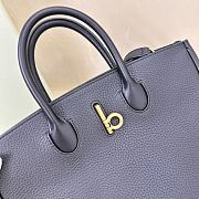 Fortok Burberry Medium Rocking Horse Tote​ Bag Black 30x13x24cm - 3