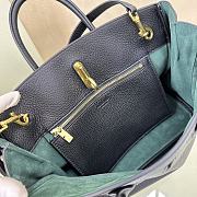 Fortok Burberry Medium Rocking Horse Tote​ Bag Black 30x13x24cm - 2