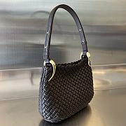 Fortok Bottega Veneta Intrecciato Clicker Bag Black 27x19x11.5cm - 4