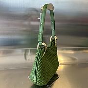 Fortok Bottega Veneta Intrecciato Clicker Bag Green 27x19x11.5cm - 6