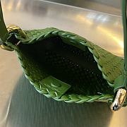 Fortok Bottega Veneta Intrecciato Clicker Bag Green 27x19x11.5cm - 5