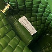 Fortok Bottega Veneta Intrecciato Clicker Bag Green 27x19x11.5cm - 4