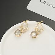 Fortok Dior Crystal Signature Earrings  - 5