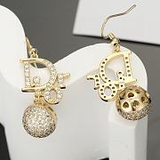 Fortok Dior Crystal Signature Earrings  - 4