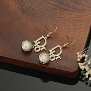Fortok Dior Crystal Signature Earrings  - 6
