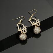 Fortok Dior Crystal Signature Earrings  - 1