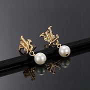 Fortok Louis Vuitton Letter Stud Earrings - 3